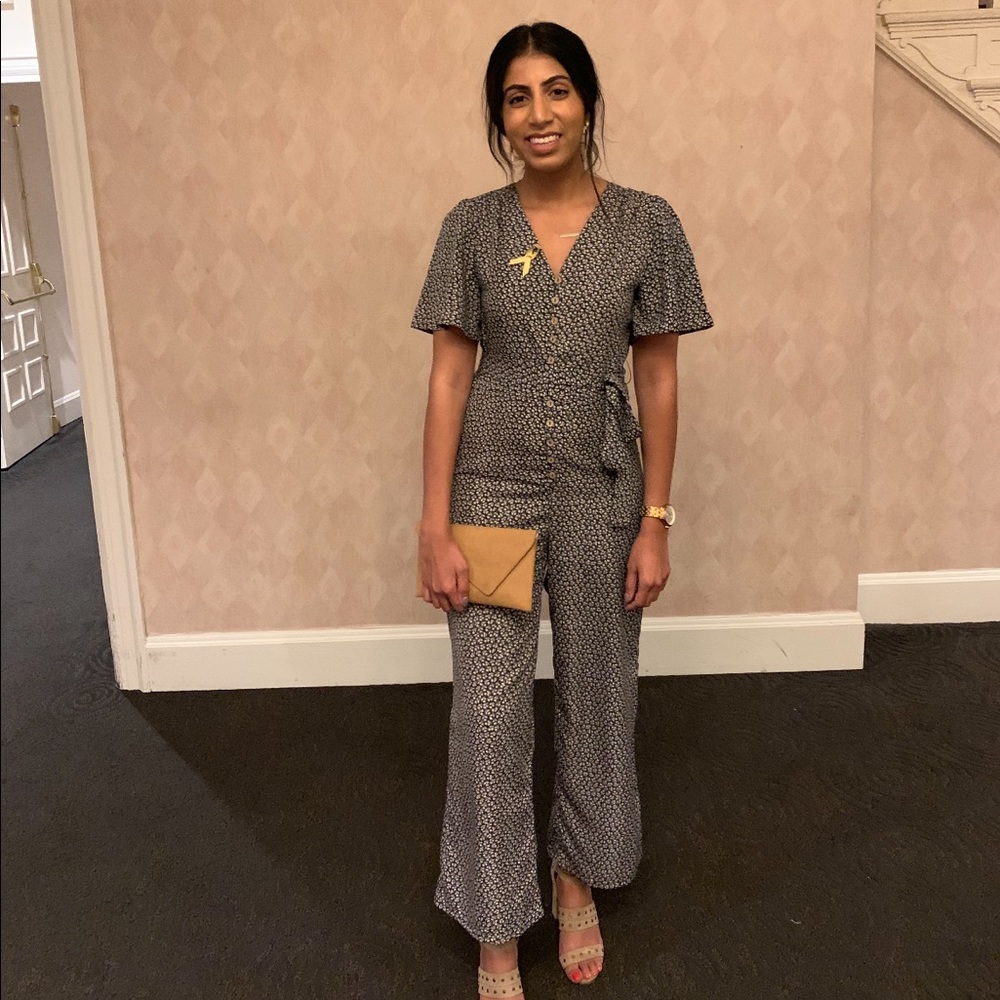 Boutique button down jumpsuit